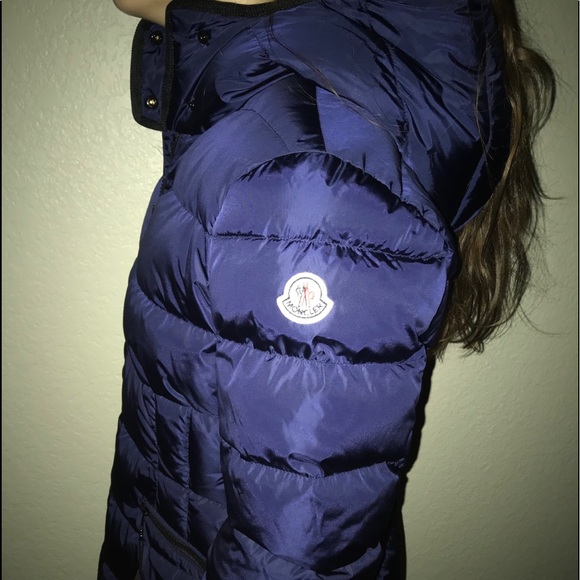 womens navy moncler coat